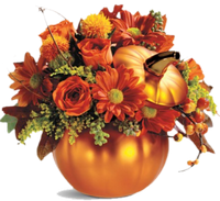 a thanksgiving flower arrangement
